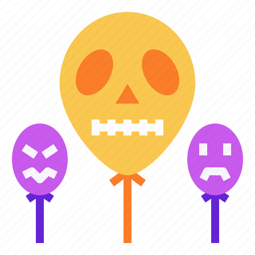 Ballon, decoration, halloween, party, scary, terror icon - Download on Iconfinder