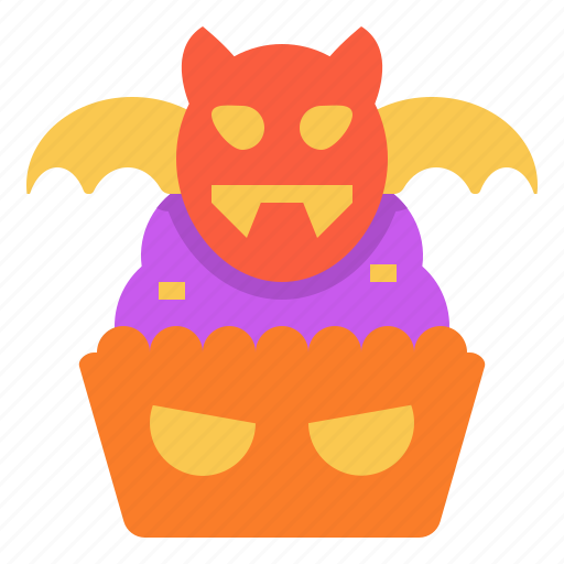 Bakery, cake, cupcake, halloween, monster, sweets icon - Download on Iconfinder