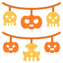 decoration, flag, halloween, ornaments, party