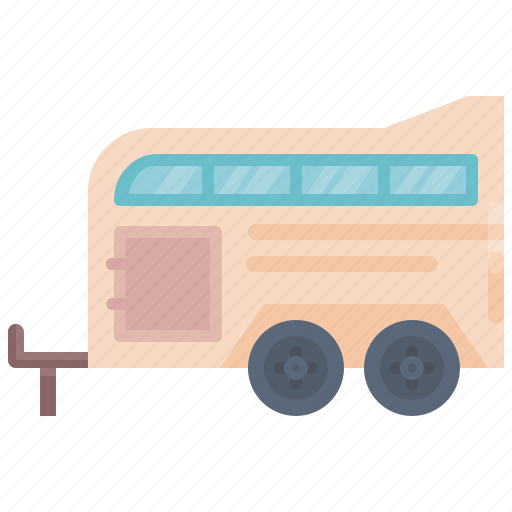 Caravan, horse, trailer, travel icon - Download on Iconfinder