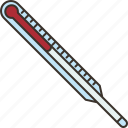 thermometer, body, temperature, fever, measurement