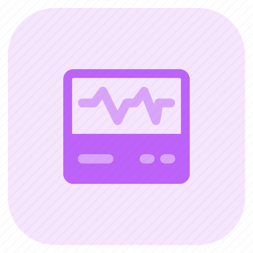 Electrocardiogram, device, monitor, facility, hospital, healthcare, ecg icon - Download on Iconfinder