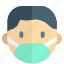 man, mask, protection, safety, coronavirus, hospital, healthcare 
