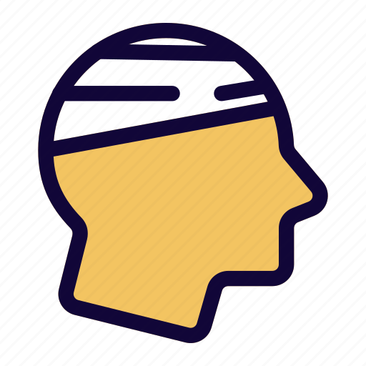 Head, injury, bandage, facility, hospital, department, healthcare icon - Download on Iconfinder