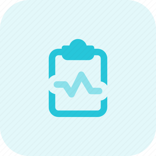 Pulse, clipboard, medical, hospital icon - Download on Iconfinder