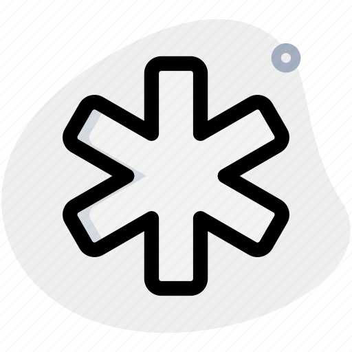 Asterisk, medical, hospital, healthcare icon - Download on Iconfinder