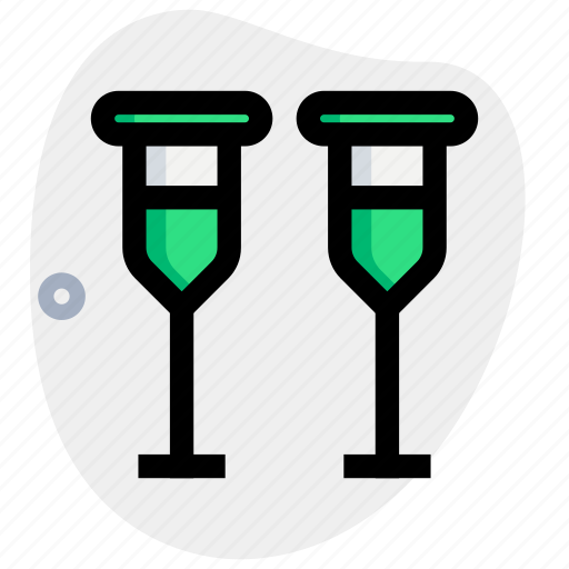 Crutches, medical, hospital, treatment icon - Download on Iconfinder