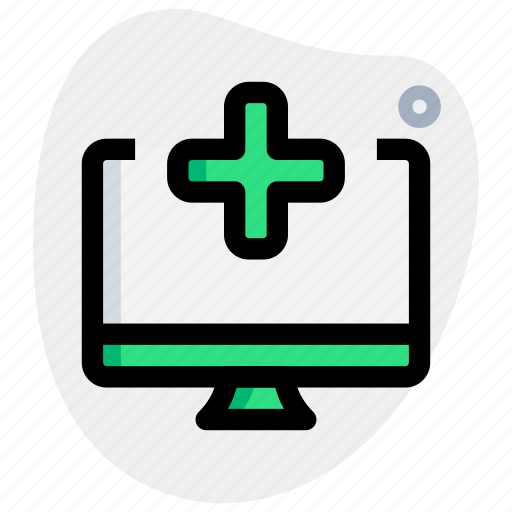 Hospital, desktop, medical, plus, healthcare icon - Download on Iconfinder
