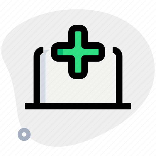 Hospital, laptop, medical, plus, healthcare icon - Download on Iconfinder