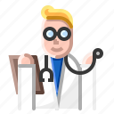avatar, clinic, doctor, man, medical, medicine, stethoscope