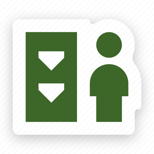 Elevator, downwards, going down, hotel, lift icon - Download on Iconfinder