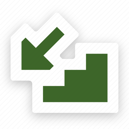 Stairs, downwards, down, staircase icon - Download on Iconfinder