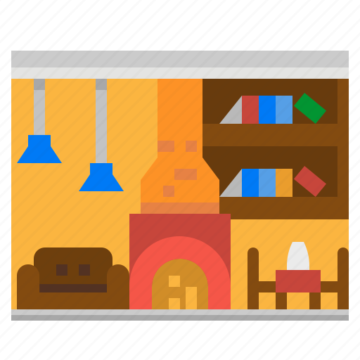Lamp, living, room, sofa, table icon - Download on Iconfinder