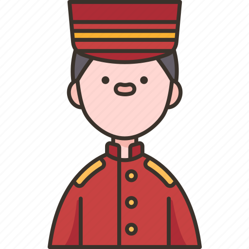 Bellboy, doorman, reception, staff, service icon - Download on Iconfinder