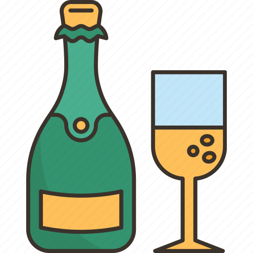 Champagne, wine, beverage, alcohol, drink icon - Download on Iconfinder