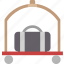 luggage, cart, baggage, hotel, service 