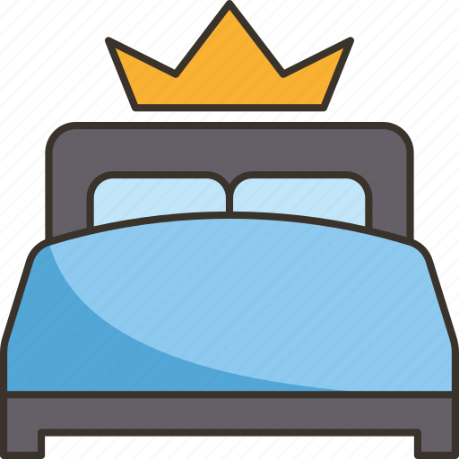 Bed, size, bedroom, furniture, comfortable icon - Download on Iconfinder