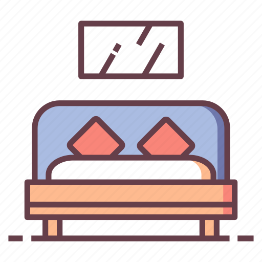 Bed, bedroom, furniture, home, house, living, room icon - Download on Iconfinder