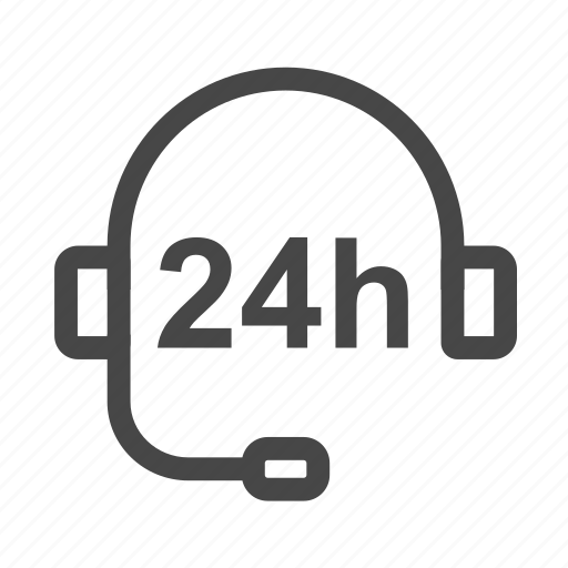 24, hours, support, time icon - Download on Iconfinder