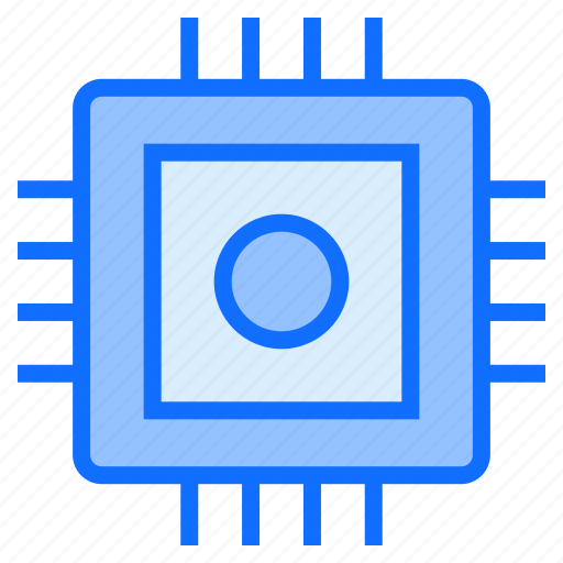 Microchip, processor, server, chip, device, computer icon - Download on Iconfinder