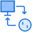 connection, monitor, server, network, internet 