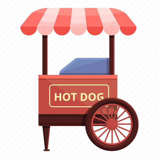 Hot, dog, shop, cart icon - Download on Iconfinder