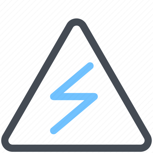 Electric, electricity, warning, voltage, thunderbolt, danger, environment icon - Download on Iconfinder