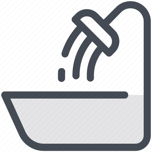 Bath, water, cleansing, bathroom, bathtub, shower, furniture icon - Download on Iconfinder