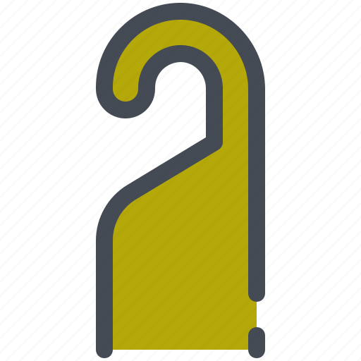 Doorknob, hotel, handle, hanger, door, disturb, service icon - Download on Iconfinder