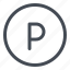 parking, traffic, area, automobile, sign, road, signaling 