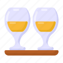 drinks serving, drink glasses, drinks tray, drinks, beverages