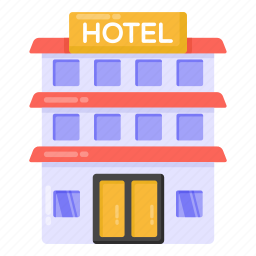 Hotel building, motel, inn, building, hotel architecture icon - Download on Iconfinder
