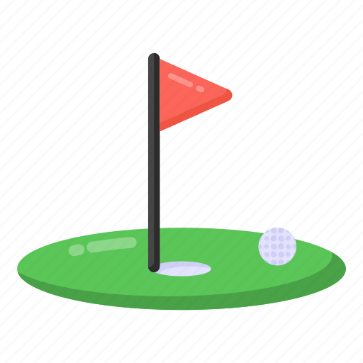 Golf, golf arena, golf ground, golf field, golf flag icon - Download on Iconfinder