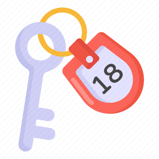 Key, door key, room key, keychain, keyring icon - Download on Iconfinder