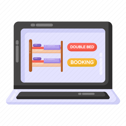 Hotel website, online room booking, online hotel booking, online booking, room booking icon - Download on Iconfinder