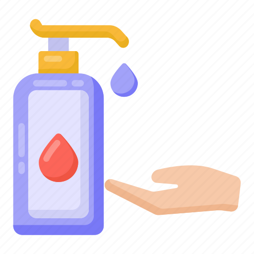 Hand sanitizer, hand hygiene, liquid soap, hand gel, disinfectant icon - Download on Iconfinder