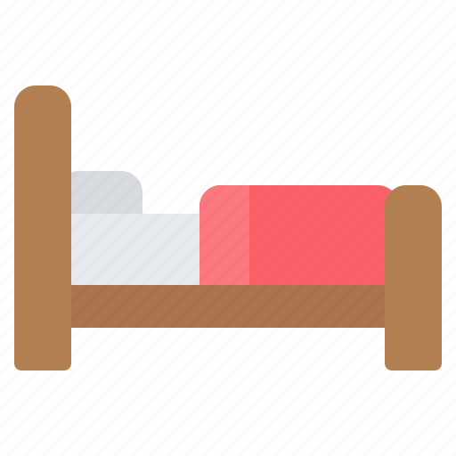 Bed, single, room, bedroom, hotel icon - Download on Iconfinder