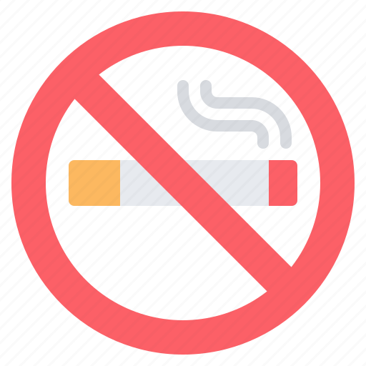 No smoking, no smoke, cigarette, sign, signaling icon - Download on Iconfinder