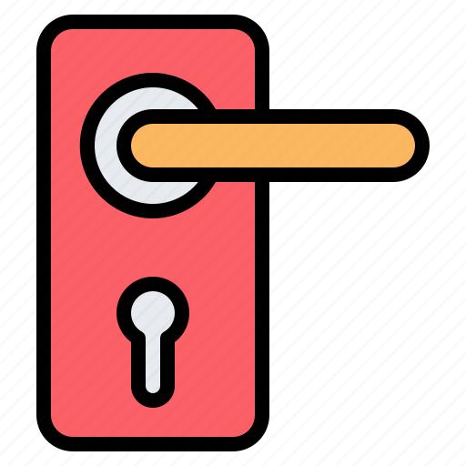 Door, handle, knob, doorknob, keyhole icon - Download on Iconfinder