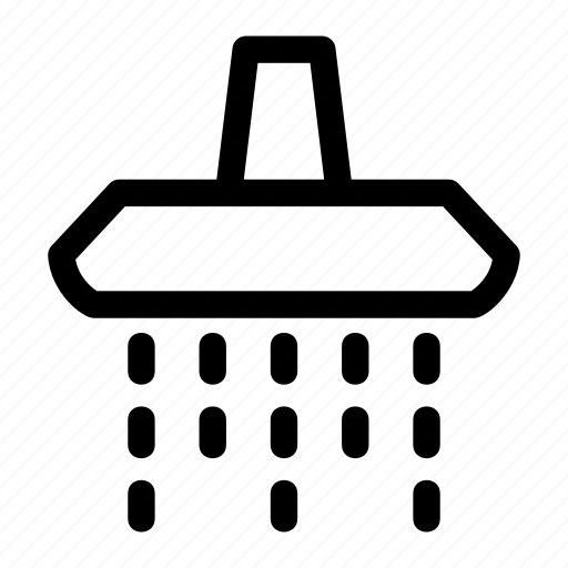 Shower, clean, water, bathroom, head, wet icon - Download on Iconfinder