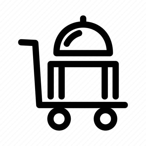 Trolley, food, cart, kitchen, meal, lunch icon - Download on Iconfinder