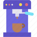 hot, drink, coffee, machine, espresso, mug