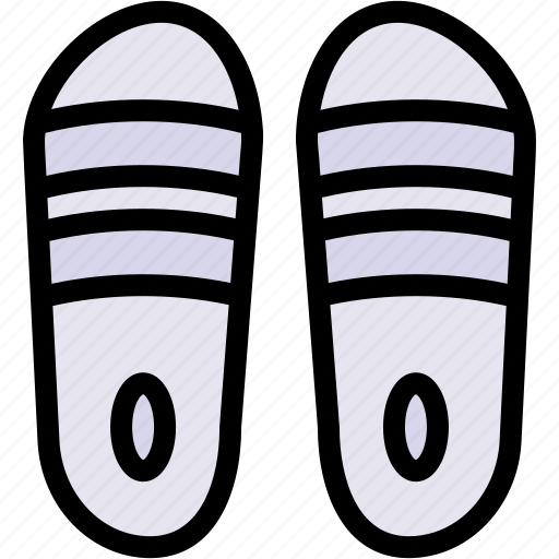 Slipper, footwear, sandals, flip, flop, shoes icon - Download on Iconfinder