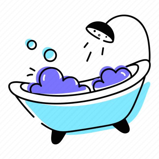 Bathtub, shower tub, sanitary tub, soap tub, bathroom tub icon - Download on Iconfinder