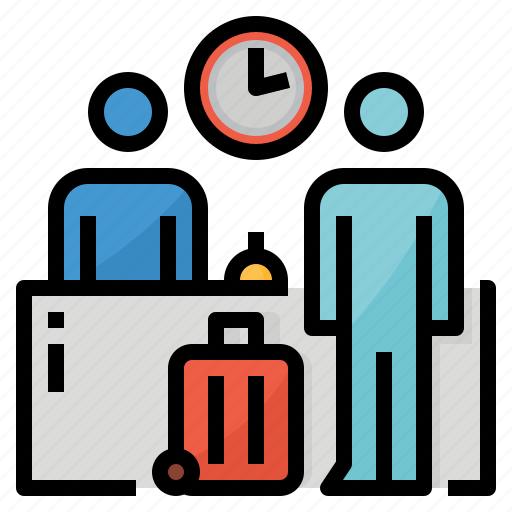 Check, in, register, residence, time icon - Download on Iconfinder