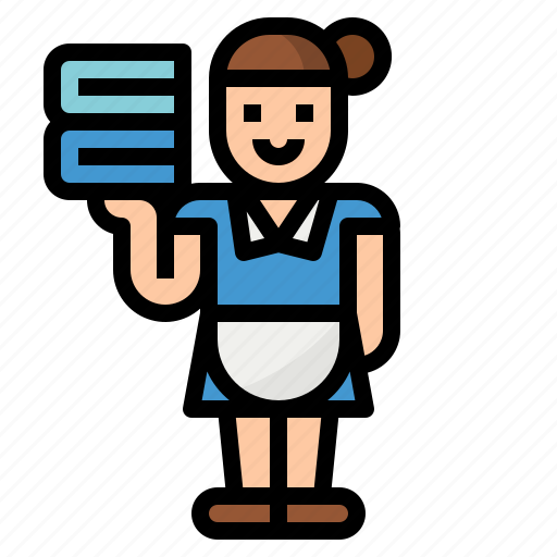 Hotel, housekeeping, maid, services, staff icon - Download on Iconfinder