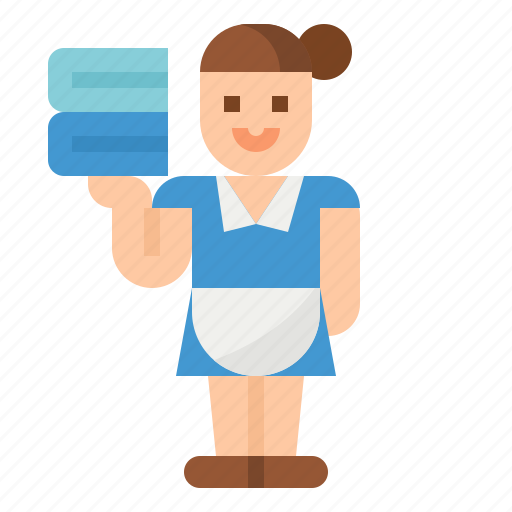 Hotel, housekeeping, maid, services, staff icon - Download on Iconfinder