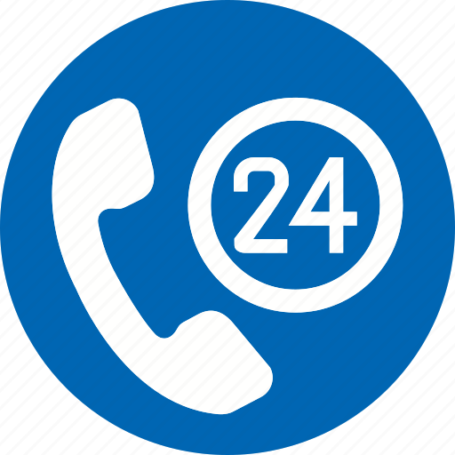 Accommodation, hotel, vacation, 24, 24 hours, call, ecommerce icon icon - Download on Iconfinder