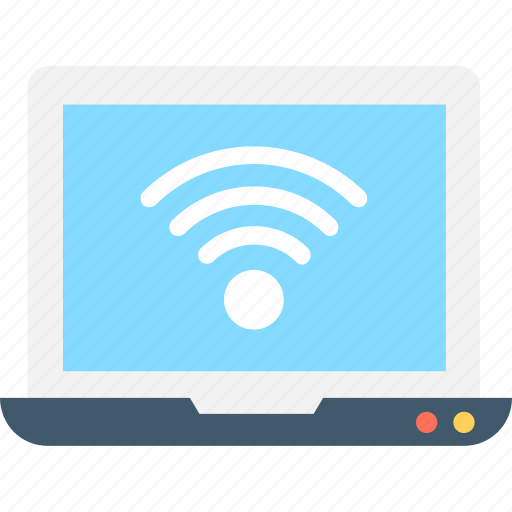 Internet, laptop, wifi, wifi connection, wireless signals icon - Download on Iconfinder