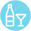 .svg, bottle, bottle and glass, drinks, glass, wine, wine glass 